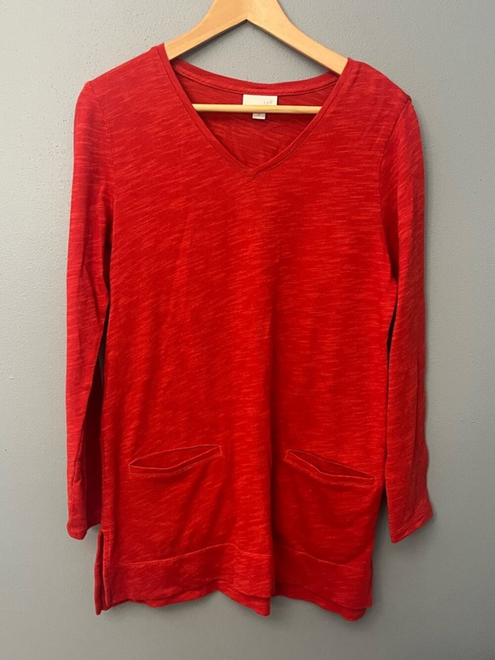 J. Jill V-Neck Long Sleeve Tunic with Pockets